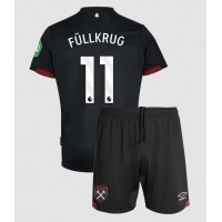 West Ham United Niclas Fullkrug #11 Auswärts Trikotsatz Kinder 2024-25 Kurzarm (+ Kurze Hosen)